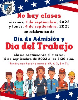 admission labor day flyer spanish